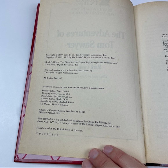 Reader’s Digest The Adventures Of Tom Sawyer Book - Picture 6 of 7